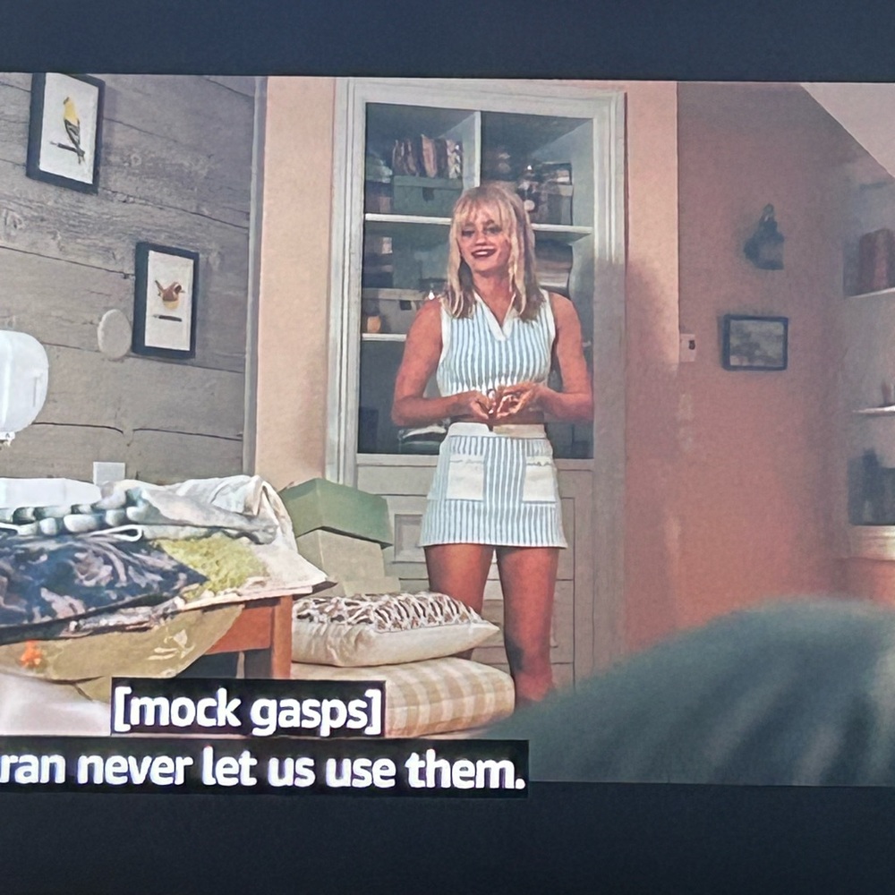 Sandro Paris Bleus Stripe print High rise Knitted Mini Skirt Pocket 42 US 10 NEW - Picture 13 of 13